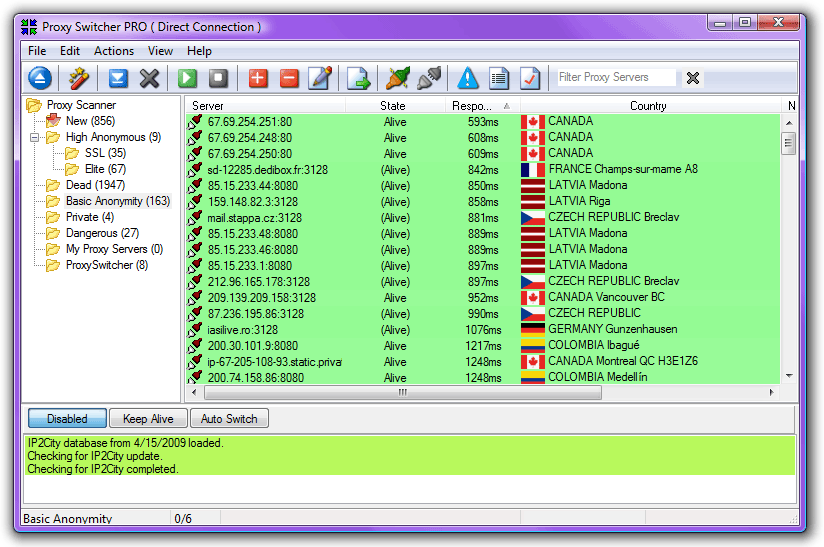 proxy switcher standard  software